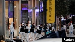 Стамбулдагы жардыруу болгон жер. 13-ноябрь, 2022-жыл.