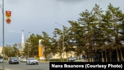 Одна из центральных улиц Уральска. 18 апреля 2020 года.