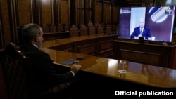 ՀՀ վարչապետ Նիկոլ Փաշինյանը մասնակցում է ԱՄՆ նախագահ Ջո Բայդենի նախաձեռնած «Հանուն ժողովրդավարության» առաջին համաժողովին, 9-ը դեկտեմբերի, 2021թ.