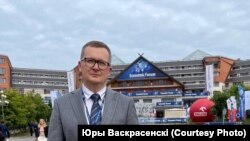 Юры Васкрасенскі ў Карпачы, Польшча. 2021 