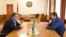 Nagorno-Karabakh - Arayik Harutiunian and Ruben Vardanyan meet in Stepanakert, September 8, 2022.