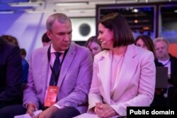 Павал Латушка і Сьвятлана Ціханоўская, архіўнае фота