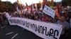Armenia - Workers demonstrate against a controversial pension reform, Yerevan, 8May2014.