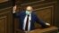Armenia - Prime Minister Nikol Pashinian speaks during the Armenian government's question-and-answer session in parliament, Yerevan, October 27, 2021.