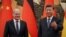 German Chancellor Olaf Scholz (left) meets Chinese President Xi Jinping in Beijing on November 4.