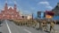 Russia -- Armenian soldiers march in a WW2 military parade in Moscow's Red Square, May 9, 2015.