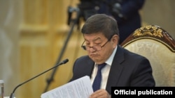 Акылбек Жапаров, Министрлер кабинетинин төрагасы. 