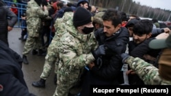 Беларус менен Польшанын чек арасы. 23-ноябрь, 2021-жыл