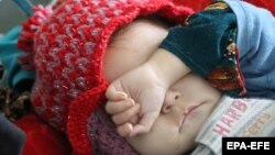 آرشیف، یک کودک مبتلا به سوء تغذیه در افغانستان