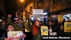 Բողոքի ակցիա Թուրքիայում՝ լիրայի կտրուկ արժեզրկման պատճառով, 24-ը նոյեմբերի, 2021թ.