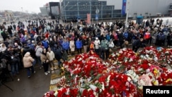 Мемориал у "Крокус Сити Холла", 24 марта 2024 года