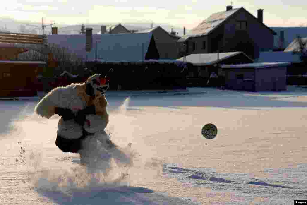 Зимняя атмосфера во Всетине, Чехия. 5 декабря.&nbsp;
