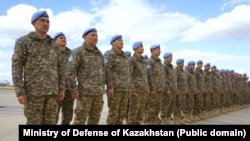 Голан дөңсөөлөрүнө жөнөтүлгөн казакстандык аскер кызматкерлери. 2024-жылдын март айы.