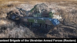 Վնասված ռուսական հրասայլը, Դոնեցկի շրջան, 5 նոյեմբերի, 2023թ.