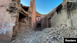 Силкинүүдөн кыйраган үйлөр. Марокко. 9-сентябрь, 2023-жыл