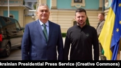Viktor Orban ve Volodımır Zelenskıy Kıyivde, 2024 senesi iyülniñ 2-si