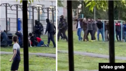 Орус полициясы тажик мигранттарын кармап жатат. 28-май, 2023-жыл. Москва.
