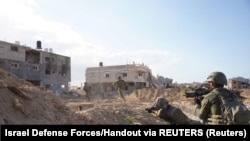 نیروهای اسرائیلی در بخش شهر غزه