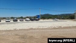 Ділянка будівництва нової дороги біля Грушівки, Крим, липень
2024 року