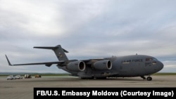 Самолет C-17 из Национальной гвардии Северной Каролины прибыл в Кишинев для поддержки учений PEACE SHIELD, архивное фото 