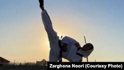 زرغونه نوری، عضو پیشین تیم ملی تکواندوی بانوان افغانستان