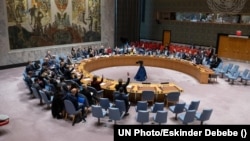 تصویر آرشیف: تالار برگزاری جلسات شورای امنیت سازمان ملل 