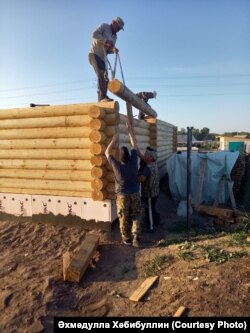 Эчкен авылында яңа йорт төзелеше