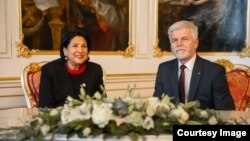 Саломе Зурабишвили и Петр Павел