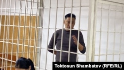 Активист Афтандил Жоробеков Бишкектин Свердлов райондук сот залында, 8-декабрь, 2023-жыл.  