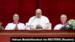 Հռոմի Ֆրանցիսկոս պապը Urbi et Orbi ուղերձով դիմում է հավատացյալներին, Վատիկան, 25 դեկտեմբերի, 2023թ.