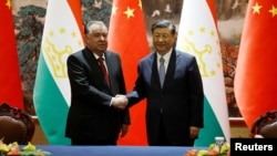 Си Цзинпин жана  Эмомали Рахмон. Сиань, 18-май, 2023-жыл