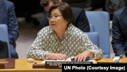  روزا اوتنبایووا نماینده خاص سرمنشی سازمان ملل متحد و رئیس دفتر معاونت سازمان در افغانستان (یوناما) 