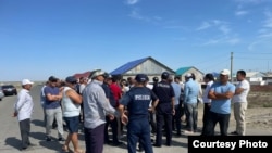 Собрание жителей села Таскала в Атырауской области