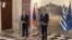 Greece - Greek Prime Minister Kyriakos Mitsotakis and his Armenian counterpart Nikol Pashinian speak after talks in Athens, February 27, 2024.