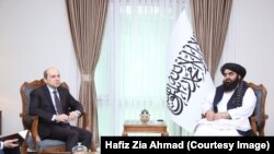 دیدار امیرخان متقی سرپرست وزارت خارجه حکومت طالبان با دیمیتری ژیرنوف سفیر روسیه در کابل - 16.07.2023