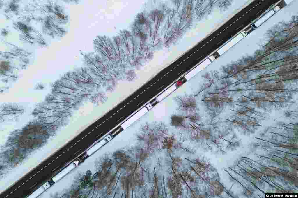 Станция Дорохуск-Ягодзин на польско-украинской границе. 4 декабря.