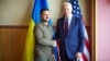 Ukrainian President Volodymyr Zelenskiy (left) and U.S. President Joe Biden shake hands during the G7 leaders' summit in Hiroshima, Japan, in May.
