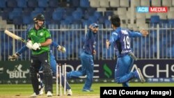 گوشه یی از یک بازی تیم افغانستان با ایرلند