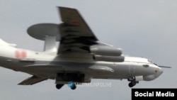 Скрін з публікації телеграм-каналів про передачу літака А-50 ВКС Росії восени 2023 року