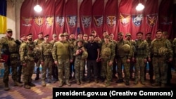 Президент України Володимир Зеленський під час відвідин бойових бригад у Запорізькій області, 4 вересня 2023 року