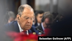 Russian Foreign Minister Sergei Lavrov attends the 30th OSCE Ministerial Meeting in Skopje on November 30, 2023. Neither he nor his US counterpart, Marco Rubio, will attend the 2025 event in Vienna this week.