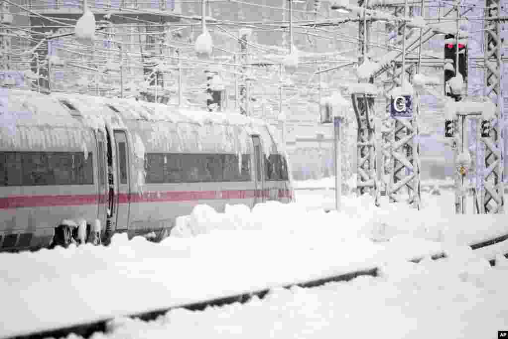 Остановившийся поезд в Мюнхене. 2-декабря.&nbsp; &nbsp;