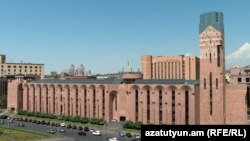 Armenia - A view of the municipal administration building of Yerevan, August 23, 2023.