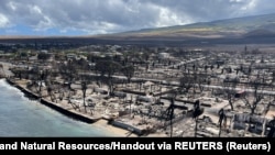 Өрттөн күлгө айланган Лахайна шаары. Гавайи. АКШ. 11-август, 2023-жыл.
