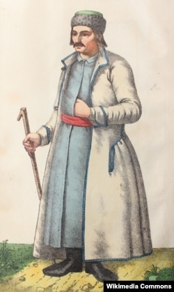 Козак-підпомічник, зображення другої половини XVIII століття