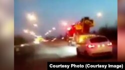 تصویر از جریان انفجار ها در شهر اصفهان ایران 