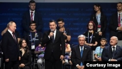 "Болашақтың ойындары" турнирінің ашылу сәті. Қазан, 21 ақпан 2024 жыл. 