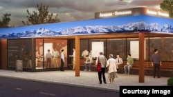 Жаңы аялдаманын эскизи. Бишкек. 8-февраль, 2024-жыл