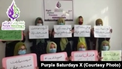 زنان عضو جنبش شبنه های ارغوانی