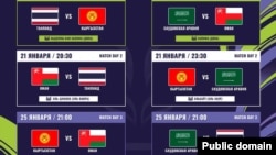 Кыргызстан Азия кубогунда 2024-жылы 16-январда Тайландга каршы ойнойт.